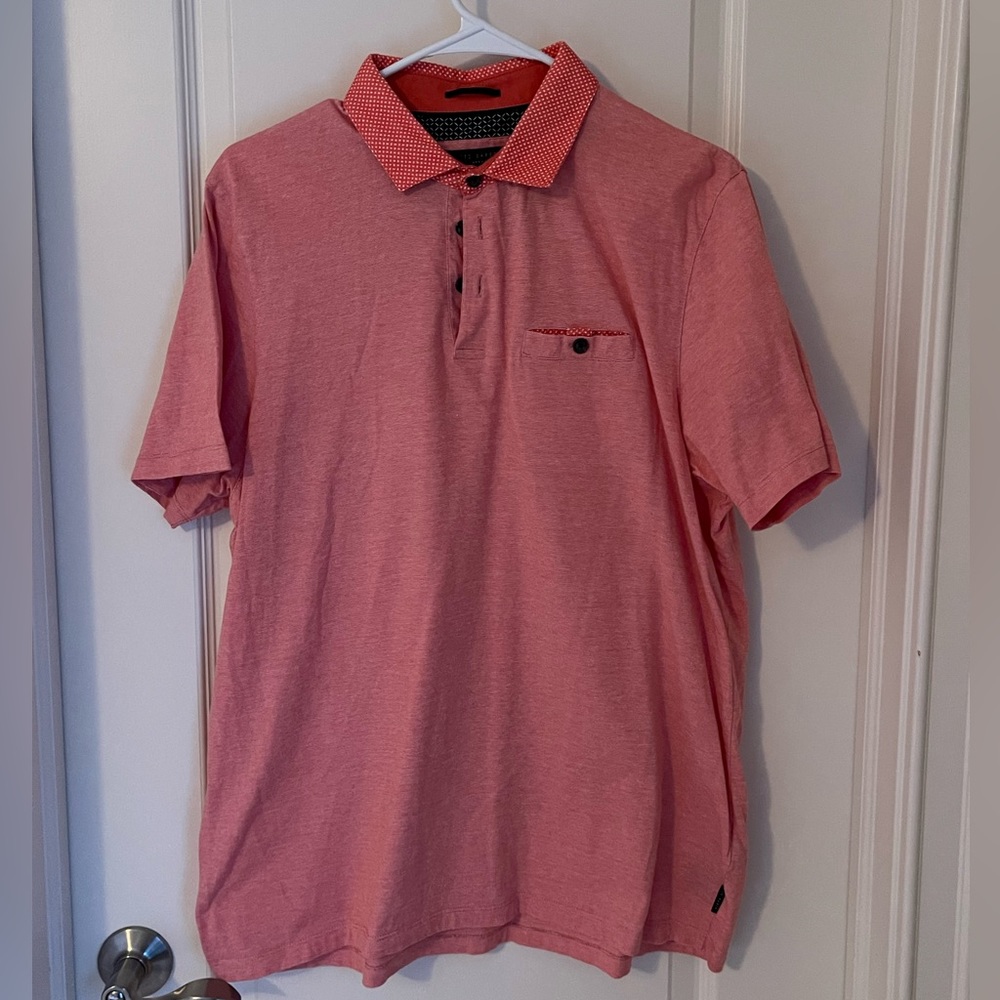 Ted Baker Polo - Orange - Size 5 (Large)